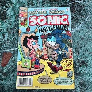 Rare first edition Archie Comics Sonic, The Hedgehog #4 newsstand
